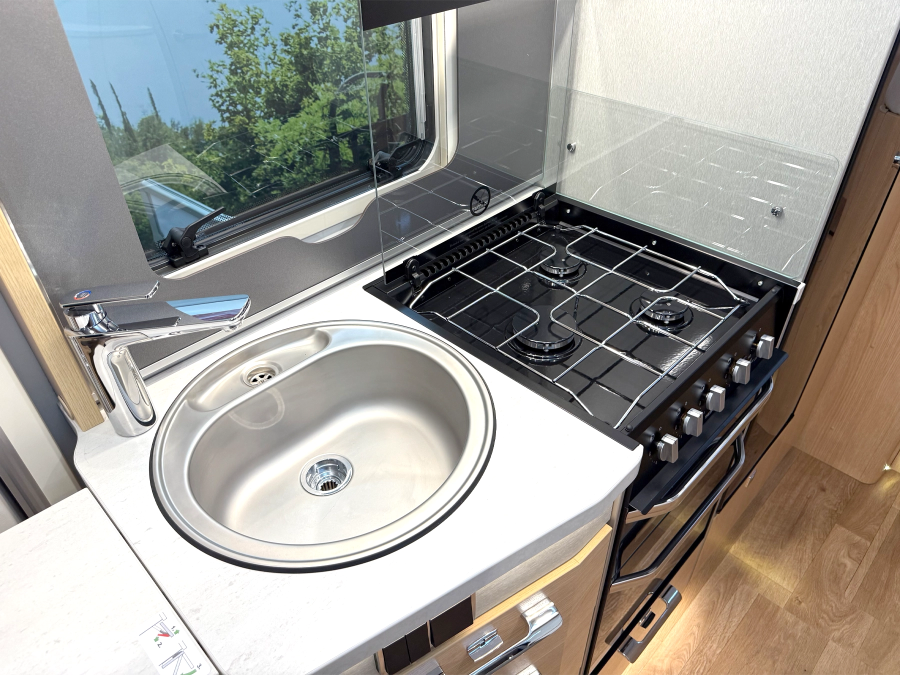 Hymer B-MC I 580 Motorhome - Kitchen Sink and Hob