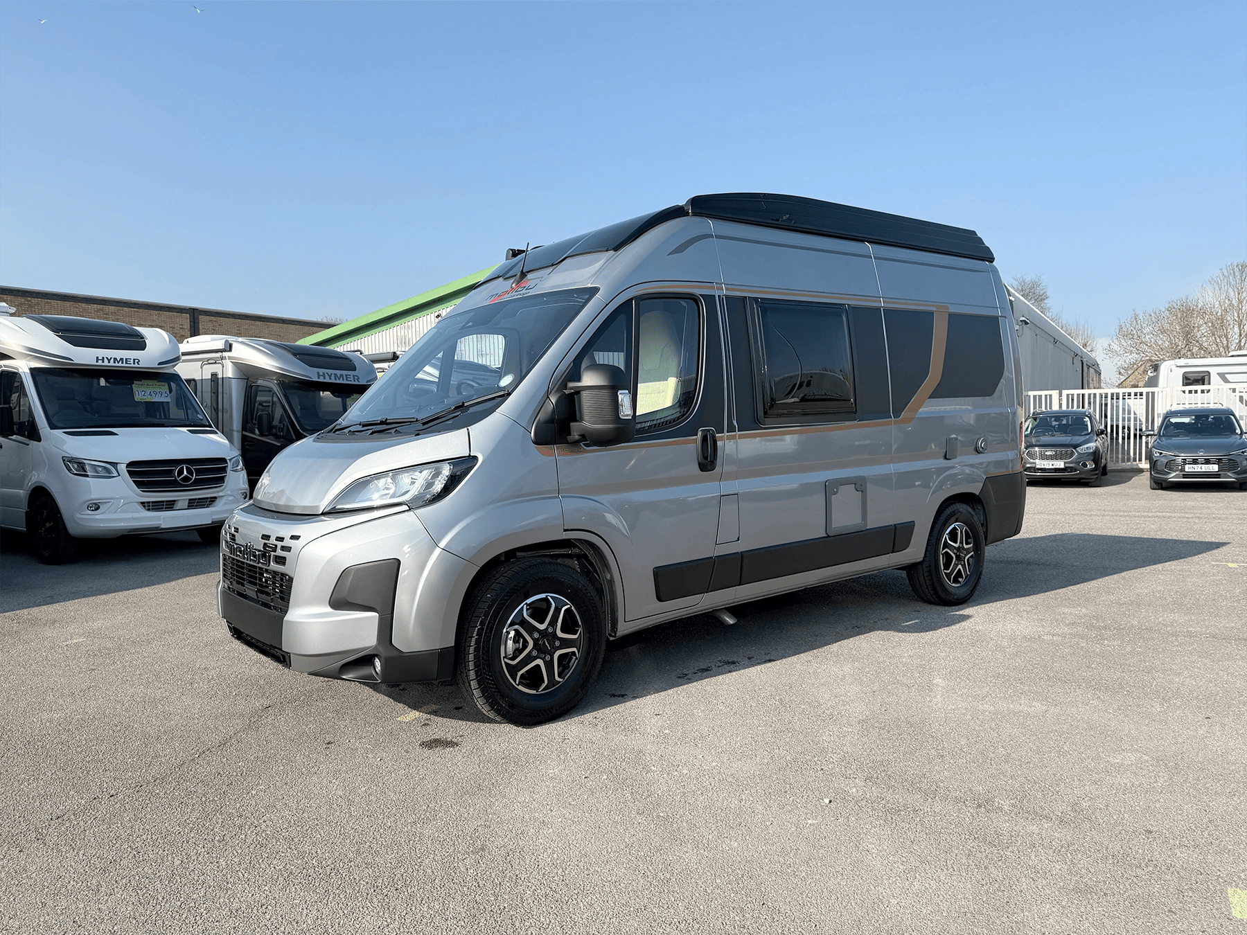 Malibu 540 DB Compact Pop Top Campervan Exterior Right Front Side