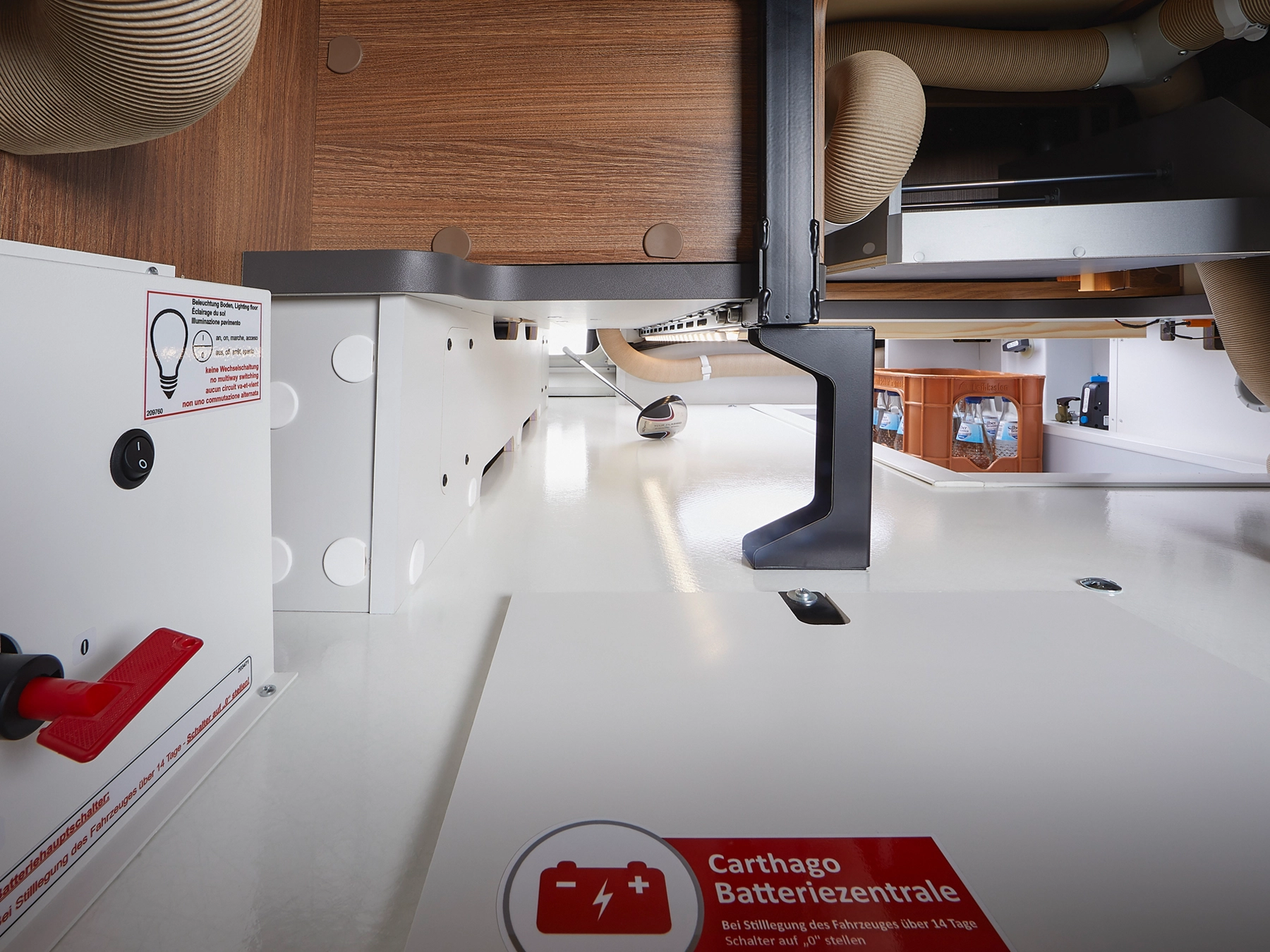 Carthago C2 Tourer I 147 RB-LE L Comfort Motorhome - Interior Underfloor Storage